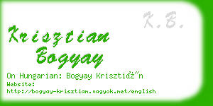 krisztian bogyay business card